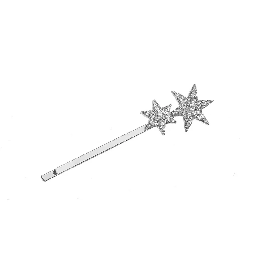 New Flower Rhinestone Women Hair Accessories Stars Hair Clip Girls Hair Pins Sweet Wedding Headwear Silver Gold Barrette
New Flower Rhinestone Women Hair Accessories Stars Hair Clip Girls Hair Pins Sweet Wedding Headwear Silver Gold Barrette