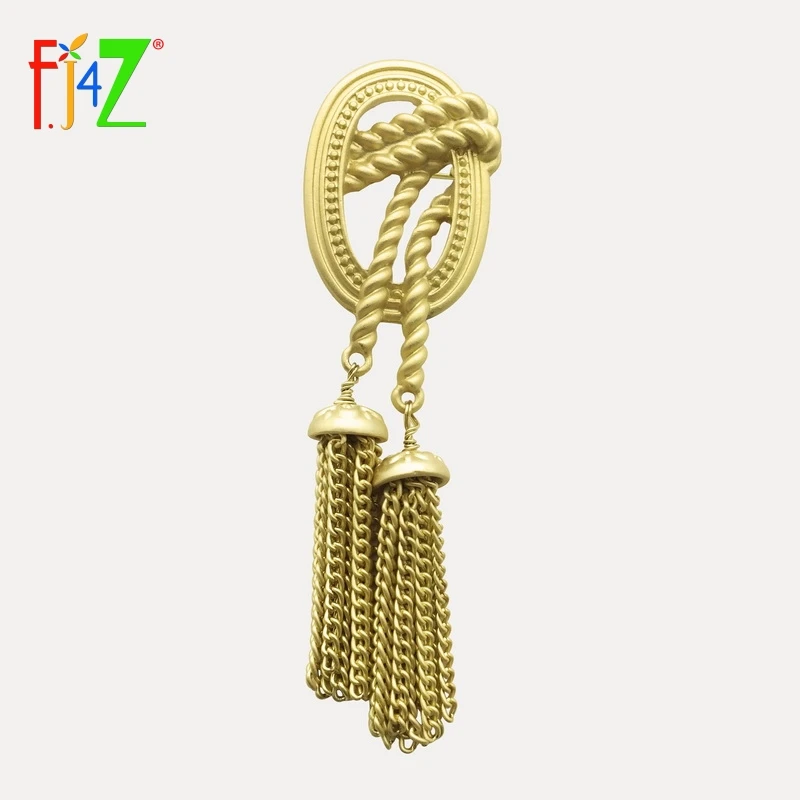 F.J4Z New Fashion Vintage Matted Gold Color Twisted Pattern Tassel Charm Brooch Pins for Women Coats Jewelry X'mas Gifts Bijoux
F.J4Z New Fashion Vintage Matted Gold Color Twisted Pattern Tassel Charm Brooch Pins for Women Coats Jewelry X'mas Gifts Bijoux