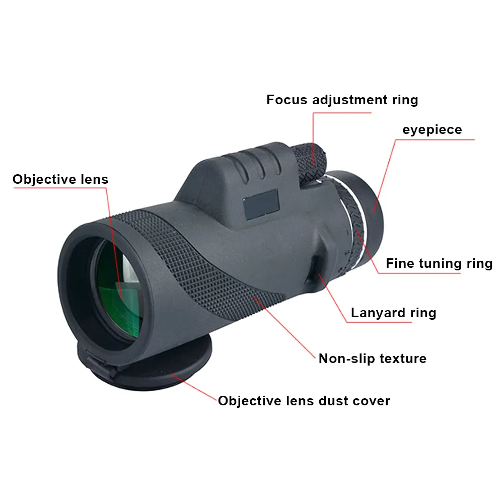Monocular Telescope 40x High Power Prism Scope Compact for Travel Sports Outdoors MC889
Monocular Telescope 40x High Power Prism Scope Compact for Travel Sports Outdoors MC889