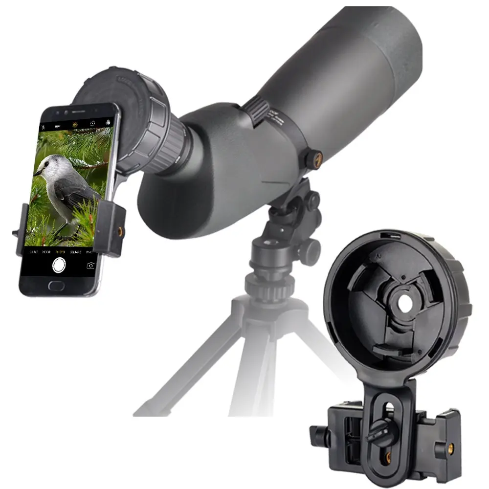 Gosky Spotting Scope Phone Adapter Mount - Universal Cell Phone Digiscoping Mount for Spotting Scope Binoculars Monocular
Gosky Spotting Scope Phone Adapter Mount - Universal Cell Phone Digiscoping Mount for Spotting Scope Binoculars Monocular