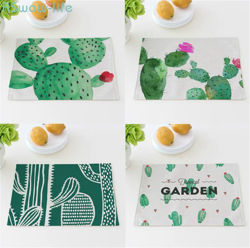 Cactus Placemat Cotton Linen Art Square Western Insulation Pad Anti-scalding Table Mat Household Household Items
Cactus Placemat Cotton Linen Art Square Western Insulation Pad Anti-scalding Table Mat Household Household Items