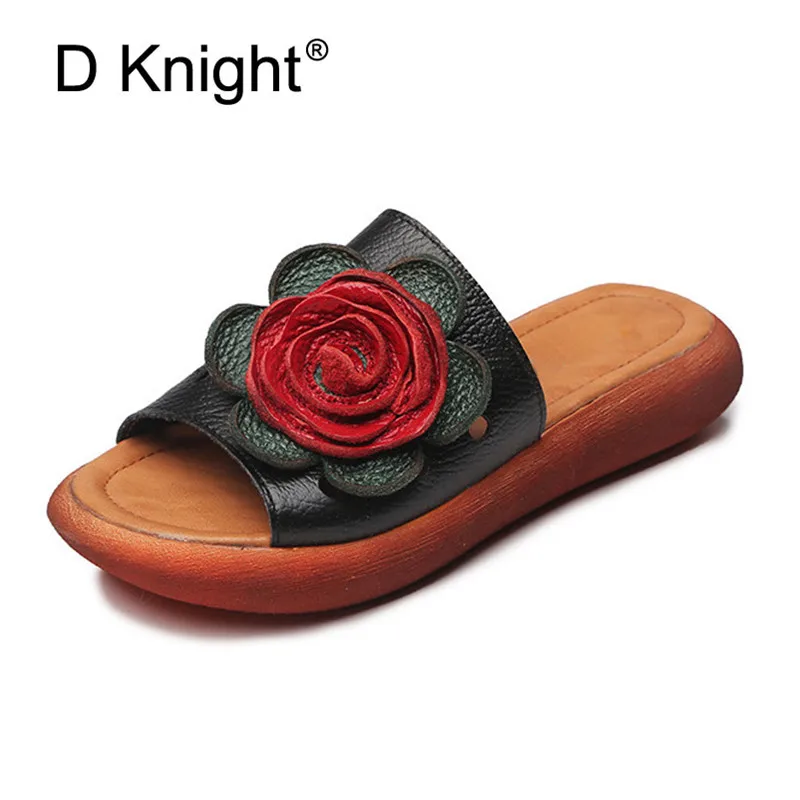 Big Size Flower Flats Sandals Genuine Leather Summer Beach Lady Slippers Platform Flip Flops Casual Shoes Woman Slip On Creepers
Big Size Flower Flats Sandals Genuine Leather Summer Beach Lady Slippers Platform Flip Flops Casual Shoes Woman Slip On Creepers