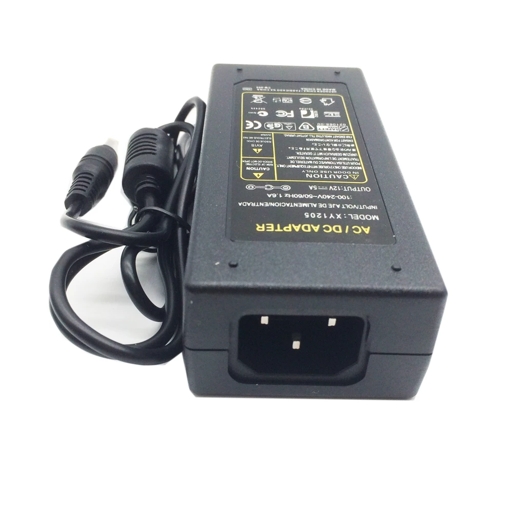 AC110-220V светодиодный адаптер US UK EU AU DC12V 5A источник питания с 5050 5630 3528 2835 разъем для