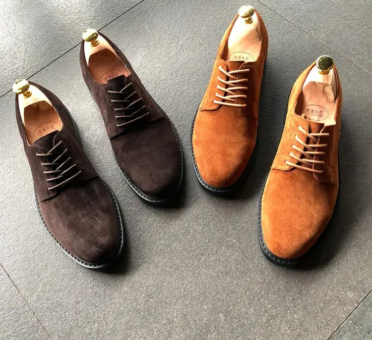 Dress shoes men genuine leather lace up suede smart casual shoes vintage unisex women handmade classical low heel derby shoes
Dress shoes men genuine leather lace up suede smart casual shoes vintage unisex women handmade classical low heel derby shoes