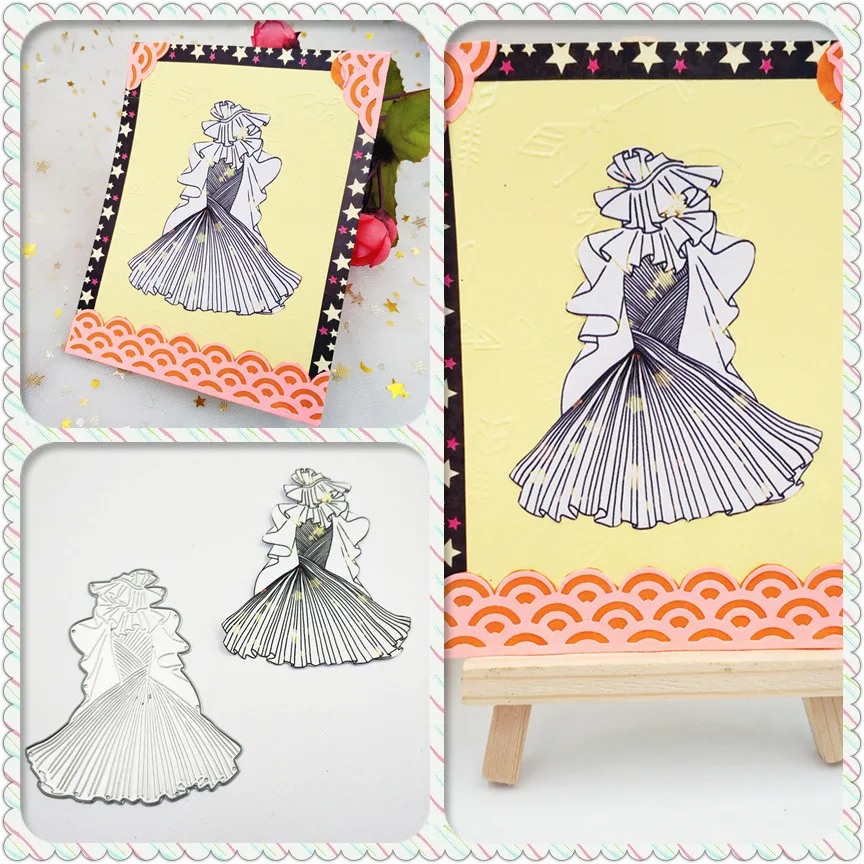 ZhuoAng Expensive dress design metal cutting mold scrapbook album / relief paper diy card making decorative mold
ZhuoAng Expensive dress design metal cutting mold scrapbook album / relief paper diy card making decorative mold