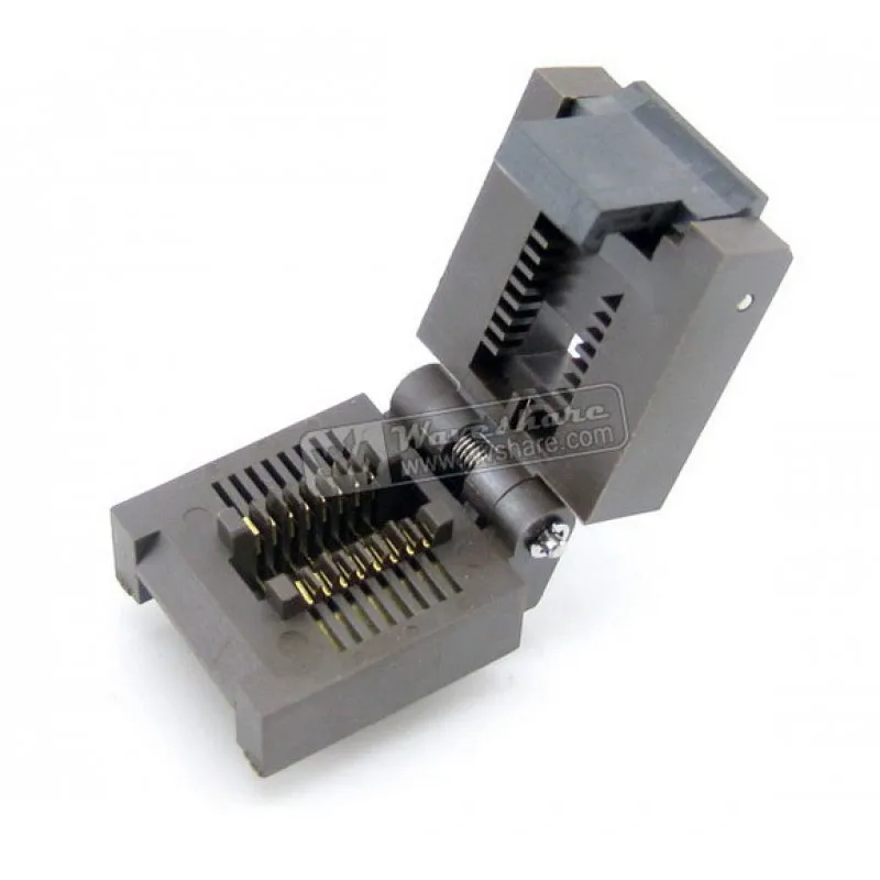 Enplas IC Test & Burn-in Socket, for SOP16, SO16, SOIC16 package Pitch: 1.27mm Width: 3.9mm
Enplas IC Test & Burn-in Socket, for SOP16, SO16, SOIC16 package Pitch: 1.27mm Width: 3.9mm