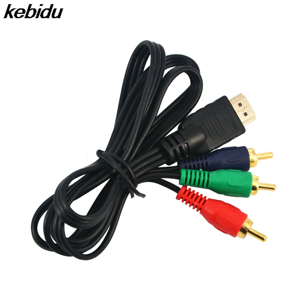 Адаптер kebidu HDMI-совместимый с 3RCA 3 RCA функция подключения видеокомпонент