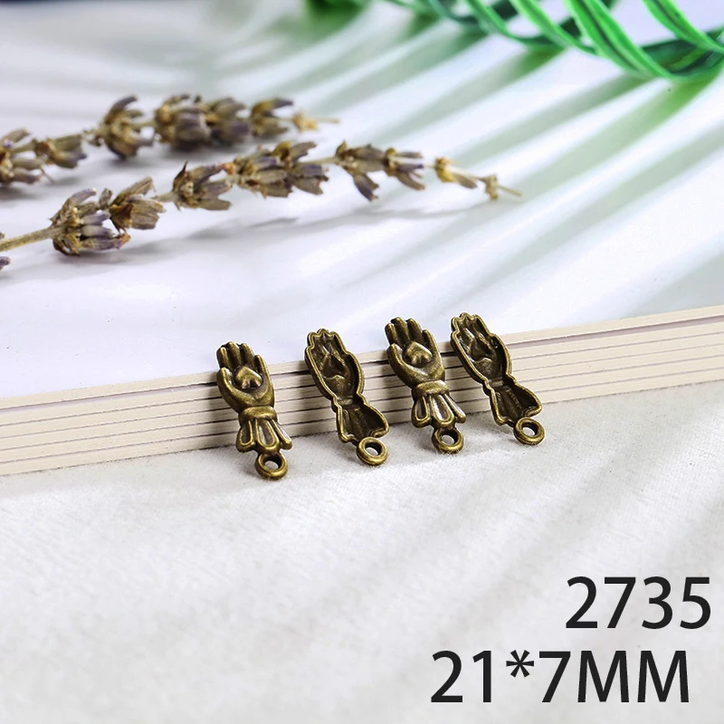 21*7mm 20pcs Hand Alloy Pendant For Diy Jewelry Making 2 Colors Antique Silver Antique Bronze No.2735
21*7mm 20pcs Hand Alloy Pendant For Diy Jewelry Making 2 Colors Antique Silver Antique Bronze No.2735