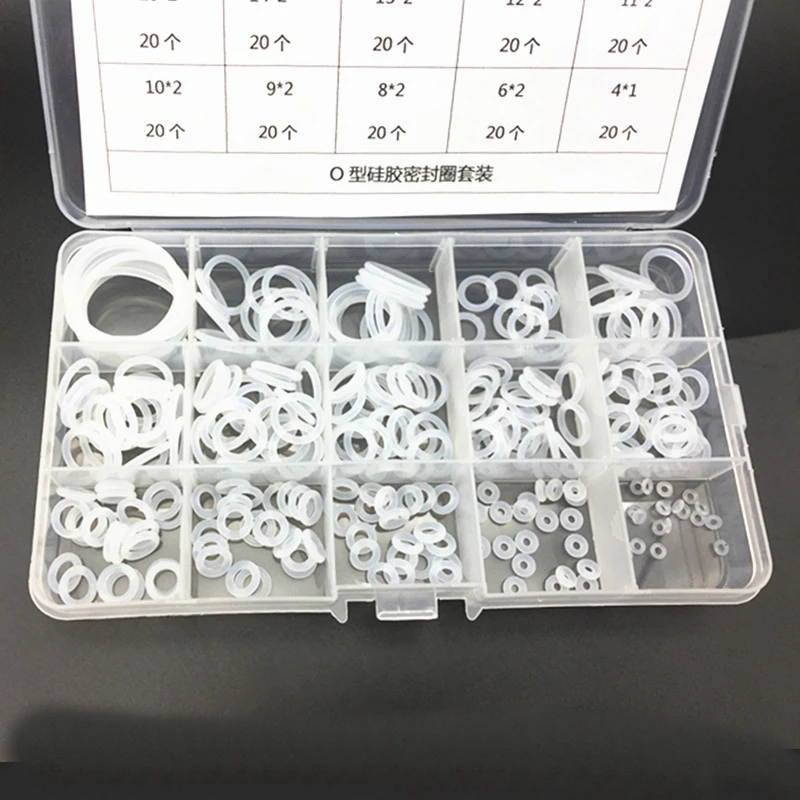 1 box O type ring sealing ring high temperature resistance silicone rubber gasket seal waterproof case repair box
1 box O type ring sealing ring high temperature resistance silicone rubber gasket seal waterproof case repair box