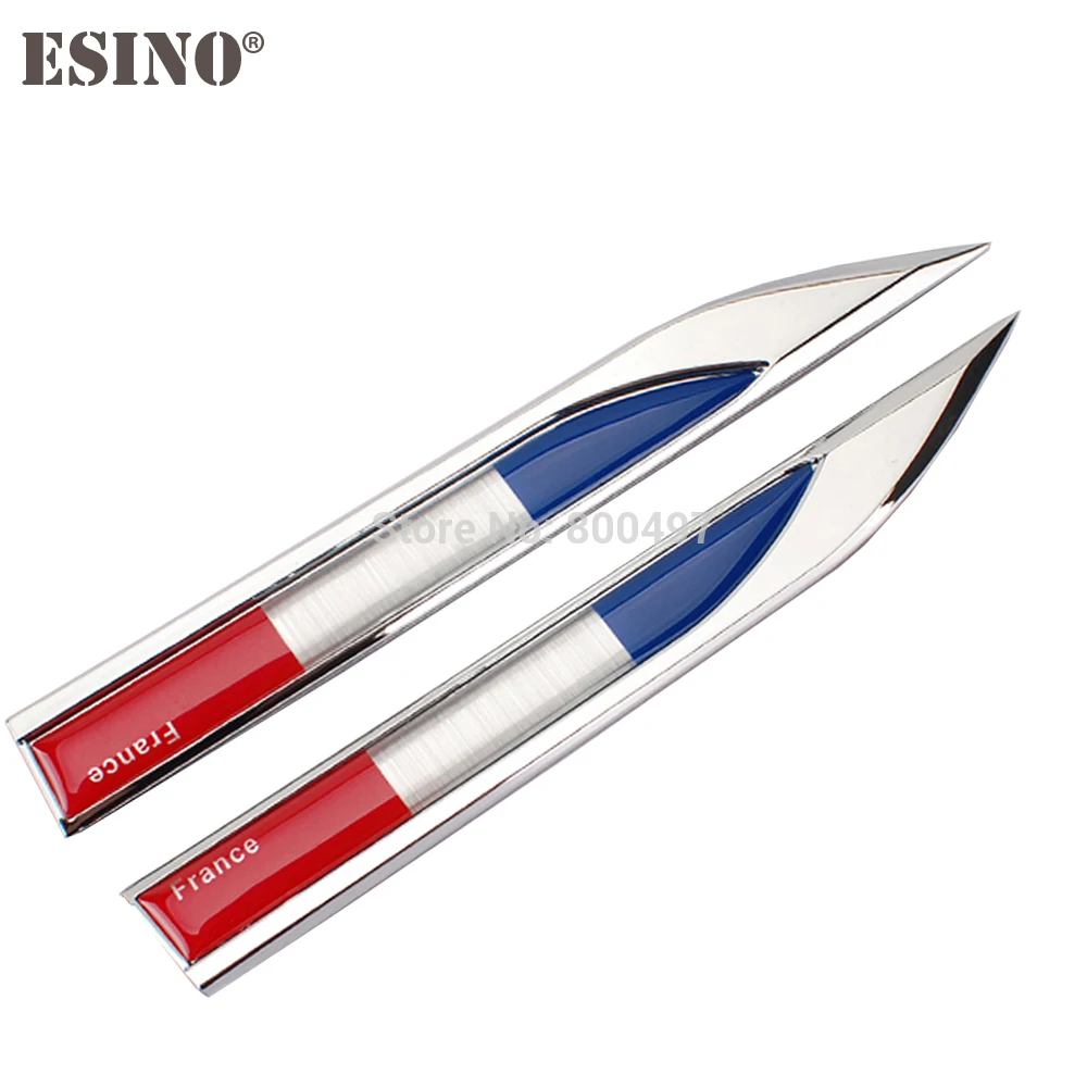 2 x Car Body Fender Side Metal Chrome Zinc Alloy Knife Side 3D The Flag Of The France Emblems Badges Decals Stickers
2 x Car Body Fender Side Metal Chrome Zinc Alloy Knife Side 3D The Flag Of The France Emblems Badges Decals Stickers
