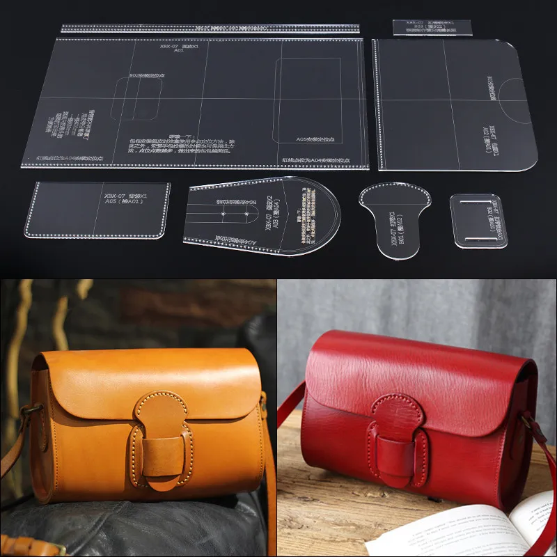 1Set Leather Craft handbag Sewing Pattern Acrylic Stencil Template DIY handmade craft supplies
1Set Leather Craft handbag Sewing Pattern Acrylic Stencil Template DIY handmade craft supplies