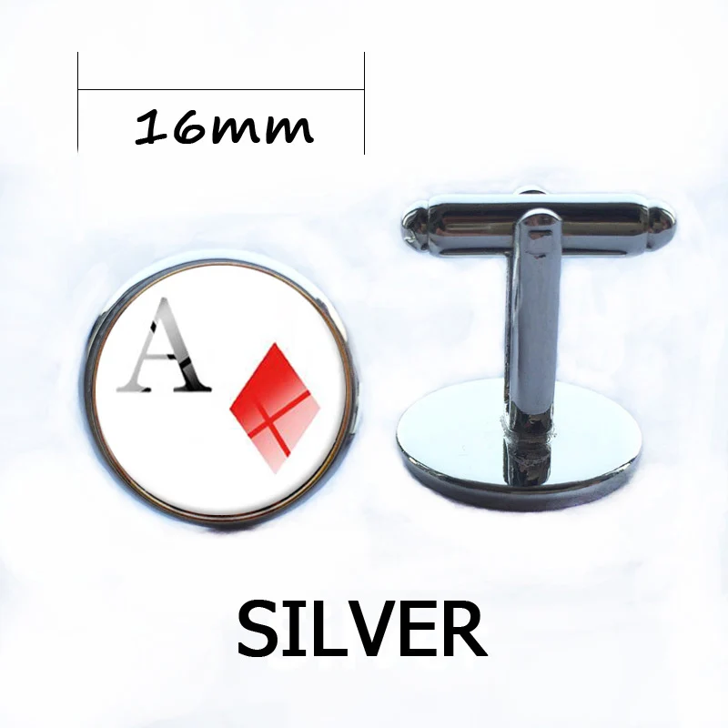 Novelty Styles Poker Cufflinks For MensPlaying Cards Cut Art Pattern Cufflink Glass Cabochon Cuff Links Handmade Jewelry
Novelty Styles Poker Cufflinks For MensPlaying Cards Cut Art Pattern Cufflink Glass Cabochon Cuff Links Handmade Jewelry