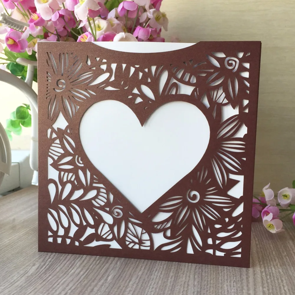 30Pcs/Lot Heart Pattern Laser Cut Wedding Invitation Cards Birthday Party Decorations Greeting Blessing Card
30Pcs/Lot Heart Pattern Laser Cut Wedding Invitation Cards Birthday Party Decorations Greeting Blessing Card