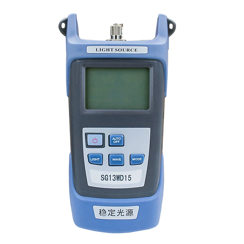 SG13WD15 Handheld fiber optic laser light source tester FTTH Fiber Optic Light Source Multi Wavelength 1310 1550nm
SG13WD15 Handheld fiber optic laser light source tester FTTH Fiber Optic Light Source Multi Wavelength 1310 1550nm