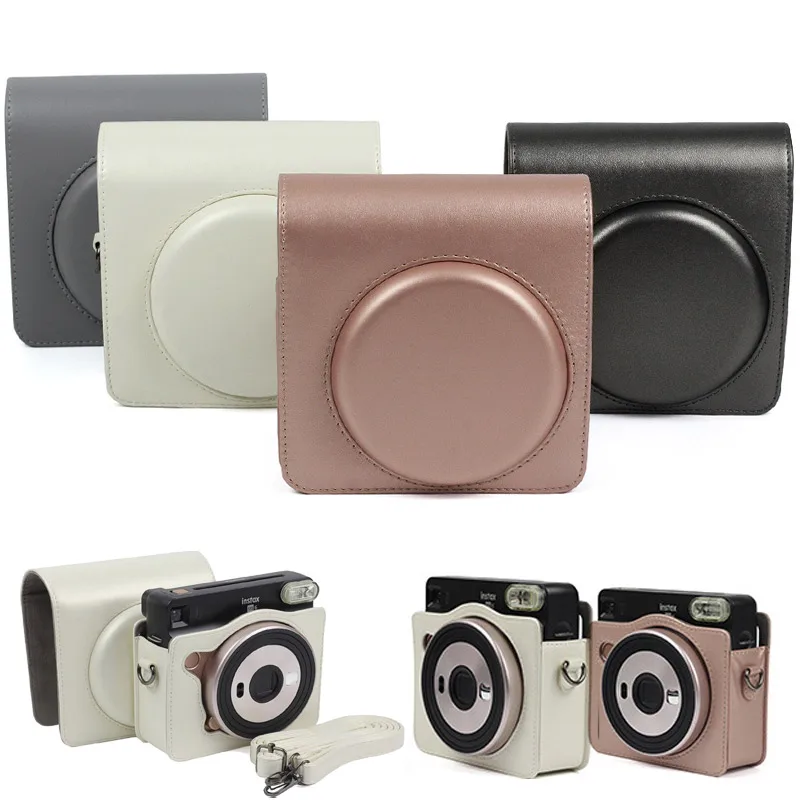 Защитный чехол для камеры Fujifilm Instax Square SQ6 сумка из искусственной кожи с плечевым