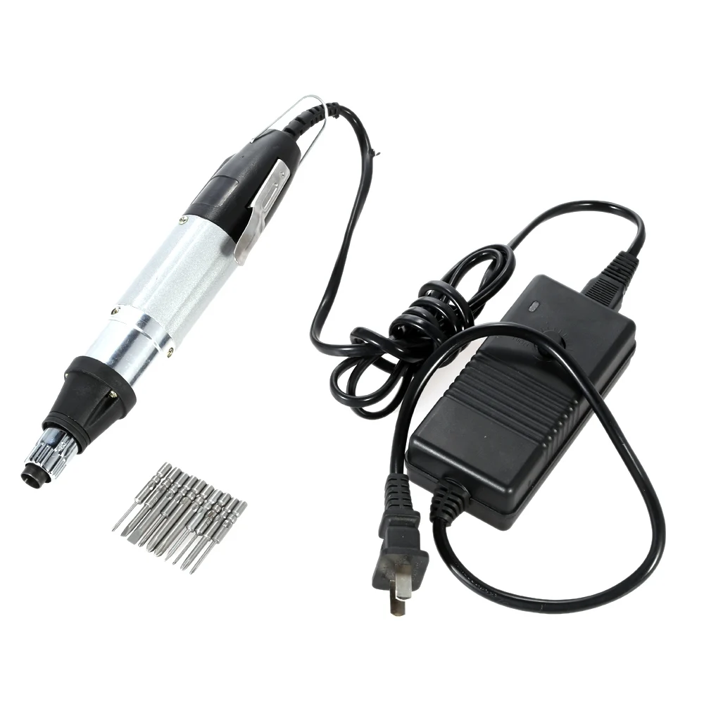AC110V-220V High Quality DC Powered Electric Screwdriver with 10pcs Bits Stepless Speed Regulation Repair Tool
AC110V-220V High Quality DC Powered Electric Screwdriver with 10pcs Bits Stepless Speed Regulation Repair Tool