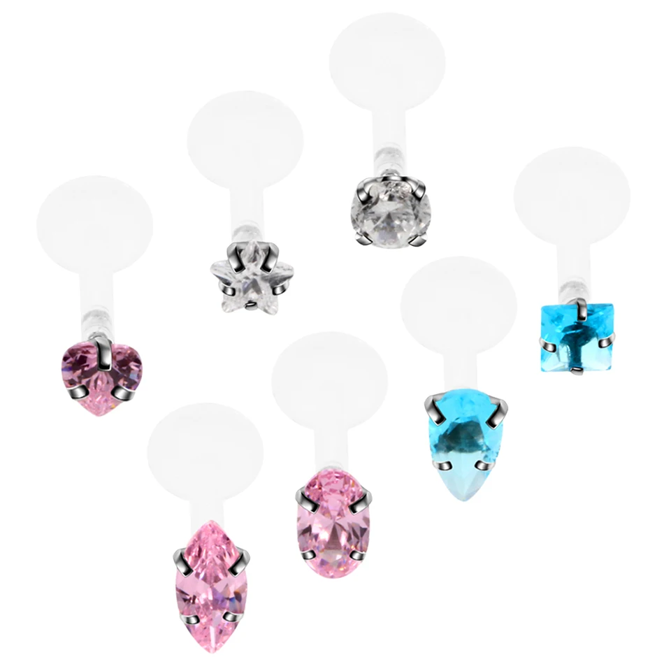 7pcs/lot Bioflex 3mm CZ Gem Labret Stud Lip Rings Piercing Ear Stud Helix Cartilage Tragus Barbell Earring Piercing Jewelry 16g
7pcs/lot Bioflex 3mm CZ Gem Labret Stud Lip Rings Piercing Ear Stud Helix Cartilage Tragus Barbell Earring Piercing Jewelry 16g