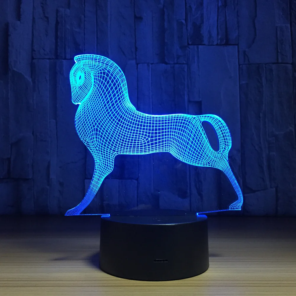 Троянская 3d лампа LED 7 цветов меняющая Лошадь Животное 3d ночник детская ночнушка настольная лампа украшения дома лучший подарок
Троянская 3d лампа LED 7 цветов меняющая Лошадь Животное 3d ночник детская ночнушка настольная лампа украшения дома лучший подарок