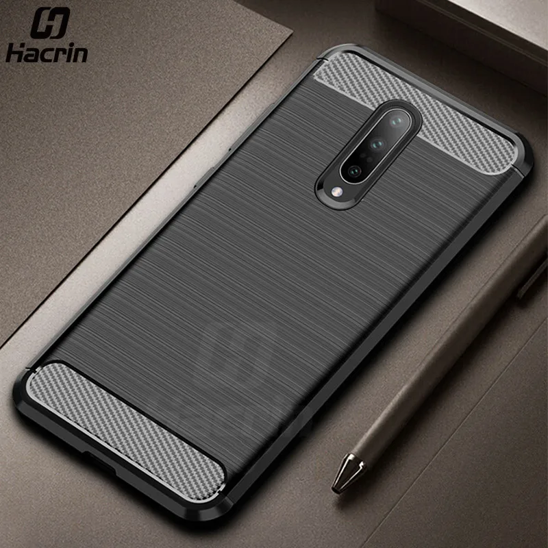 Для Oneplus 7 Чехол Oneplus7 Pro Мягкий силиконовый чехол противоударный из углеродного