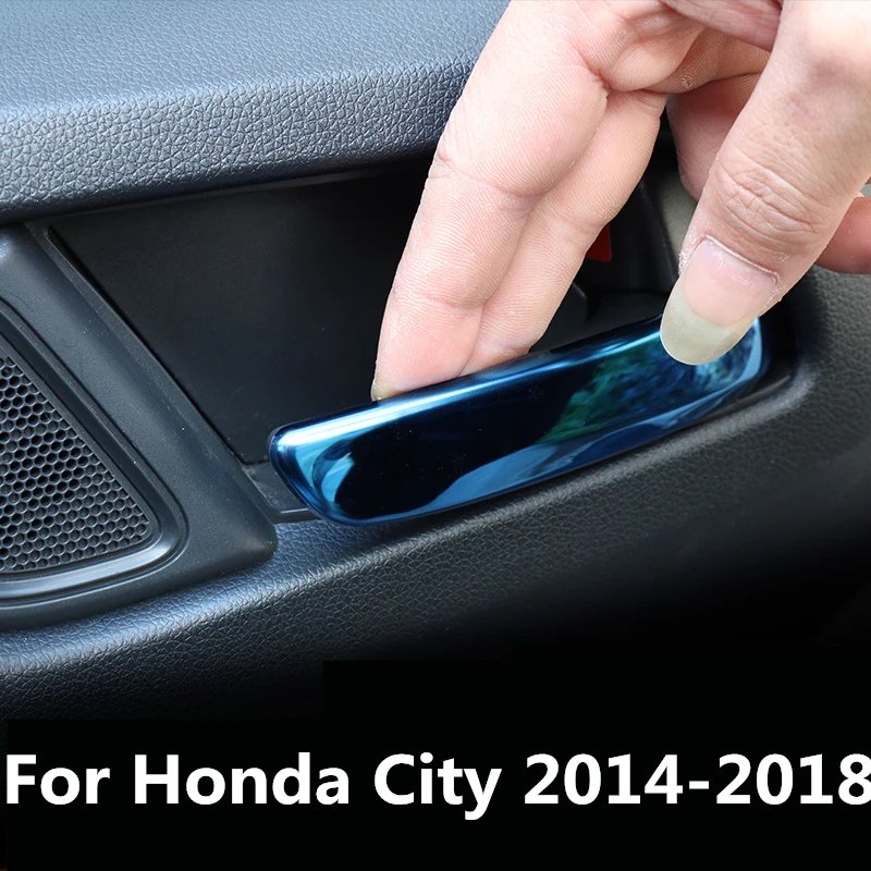 Для Honda City 2014 2018 Interiol крышка ручки двери отделка межкомнатные окна лифт