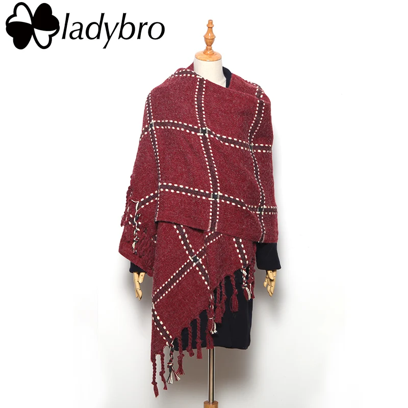 Ladybro Women Scarf Female Stole Warm Soft Winter Scarves And Shawl Lady Tassel Plaid Brand Blanket Scarf Black Foulard
Ladybro Women Scarf Female Stole Warm Soft Winter Scarves And Shawl Lady Tassel Plaid Brand Blanket Scarf Black Foulard