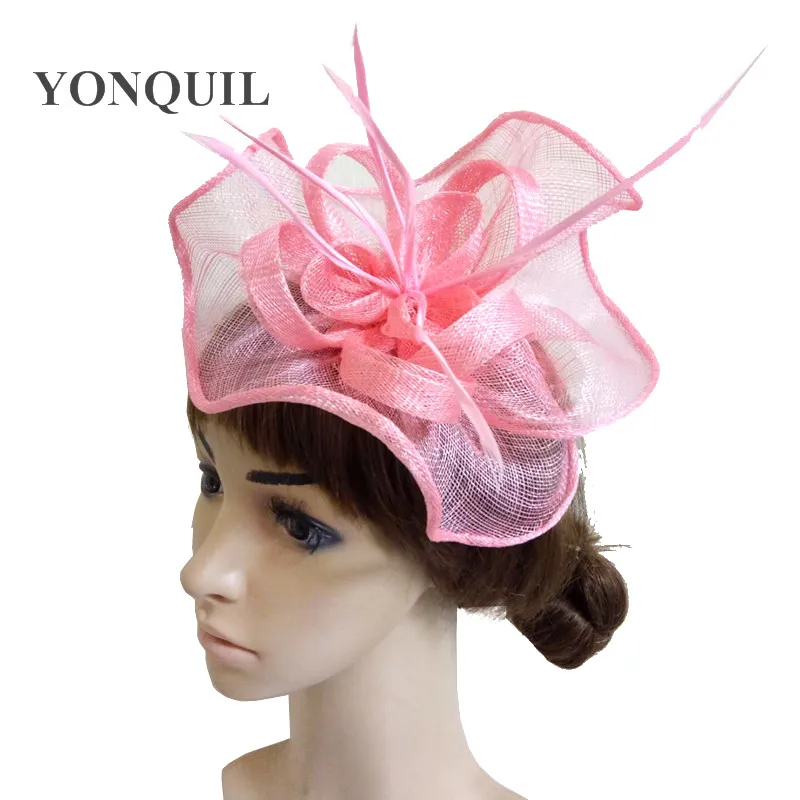 Ladies Elegant Feather Flowers Sinamay Fascinator Hats Women Party Hats Bridal Wedding Hair Accessories Cocktail Hats XMF245
Ladies Elegant Feather Flowers Sinamay Fascinator Hats Women Party Hats Bridal Wedding Hair Accessories Cocktail Hats XMF245