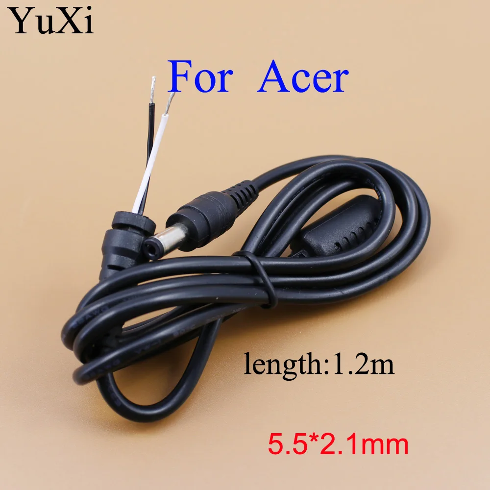 YuXi for notebook adapter cable plugs 5.5X2.1 DC Power Adapter cable 5.5*2.1 /5.5X2.1mm 1.2m
YuXi for notebook adapter cable plugs 5.5X2.1 DC Power Adapter cable 5.5*2.1 /5.5X2.1mm 1.2m