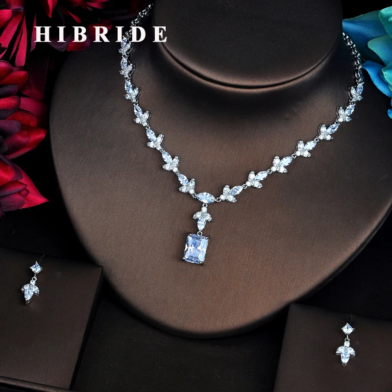 HIBRIDE AAA Clear Cubic Zircon Wedding Jewelry Sets For Women Necklace Set Fashion Dress Accessories Engagement Gift N-515
HIBRIDE AAA Clear Cubic Zircon Wedding Jewelry Sets For Women Necklace Set Fashion Dress Accessories Engagement Gift N-515