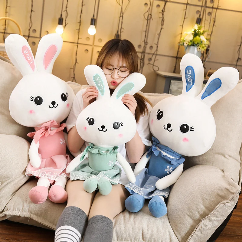 60-110cm Lovely Rabbit Plush Toy Soft Love Rabbit Toy 3 Colour Stuffed Animal Doll Valentine's Day Gifts for Children and Girls
60-110cm Lovely Rabbit Plush Toy Soft Love Rabbit Toy 3 Colour Stuffed Animal Doll Valentine's Day Gifts for Children and Girls
