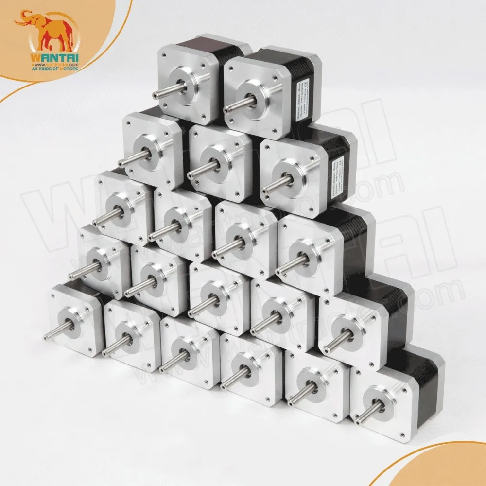 (USA Ship & Huge discount)20 PCS Nema 17 Stepper Motor 42BYGHW804, with 4800g.cm,1.2A 3D Makebot Reprap Printer(CE,ROSH)
(USA Ship & Huge discount)20 PCS Nema 17 Stepper Motor 42BYGHW804, with 4800g.cm,1.2A 3D Makebot Reprap Printer(CE,ROSH)