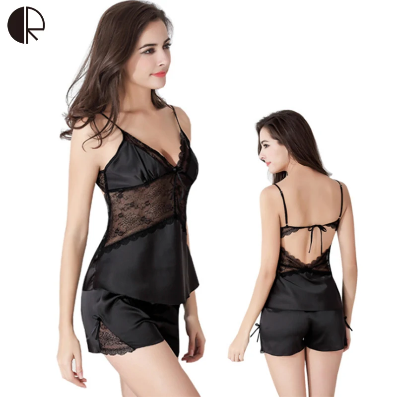 2018 Summer New Women Nightwear Sexy V-neck Silk Sleeveless Top & Shorts Pijamas 10 Color Sleepwear Size M~XXL Plus Size AP278
2018 Summer New Women Nightwear Sexy V-neck Silk Sleeveless Top & Shorts Pijamas 10 Color Sleepwear Size M~XXL Plus Size AP278