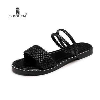 2019 Summer Women's Sandals Black White Multifunctional PU Leather Flap Shoes Casual
2019 Summer Women's Sandals Black White Multifunctional PU Leather Flap Shoes Casual