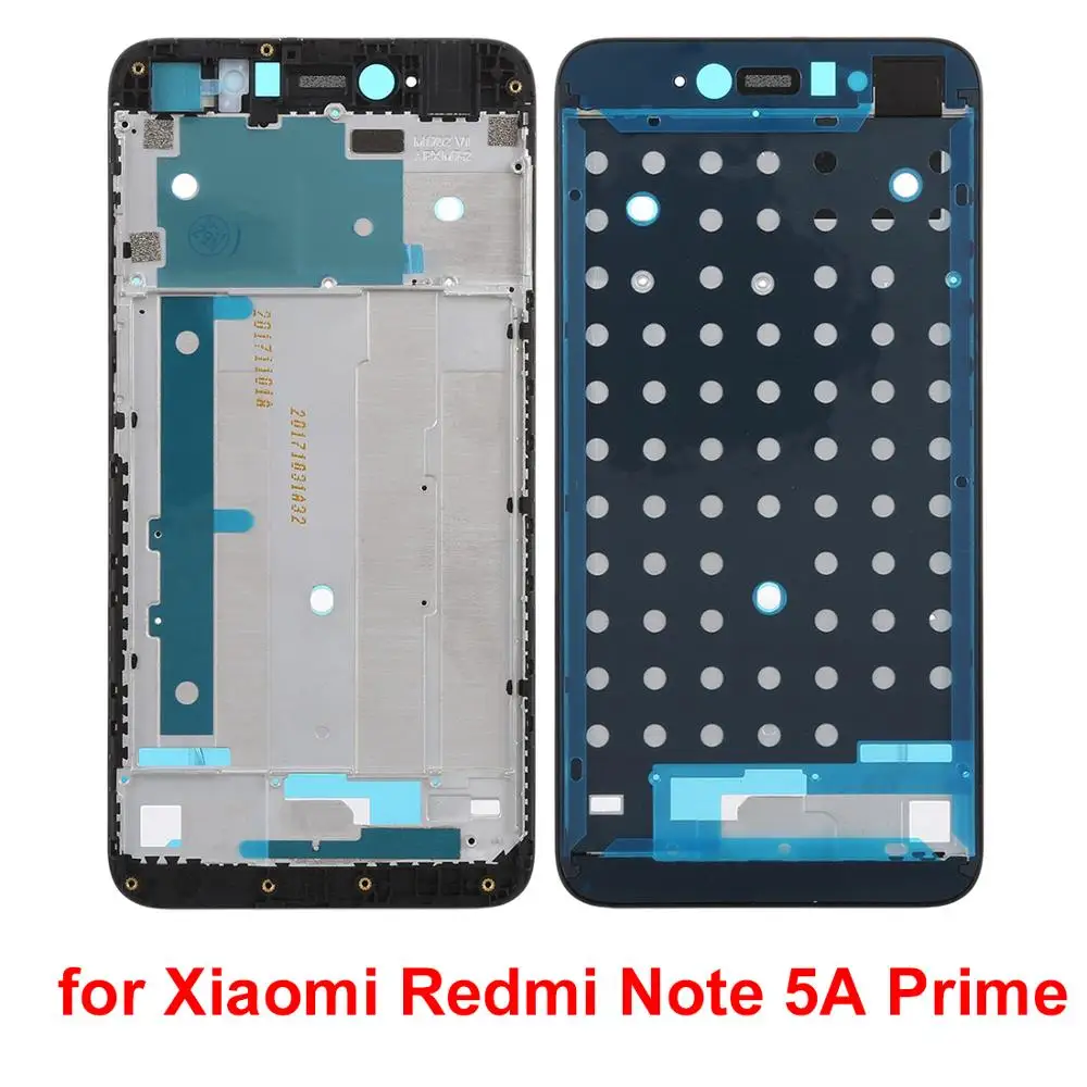 Новый для Xiaomi Redmi Примечание 5A Прайм передний корпус ЖК рамка Note запасные