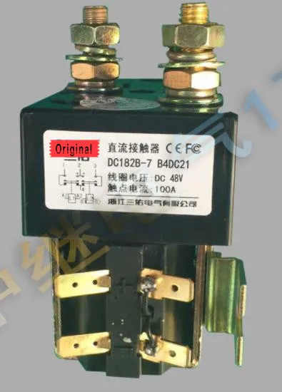 HangCha Empilhadeira Elétrica Usando Fabricação Chinesa 48 V 200A DC Contator A Mesma Função como Albight DC182B-7 com Pé
HangCha Empilhadeira Elétrica Usando Fabricação Chinesa 48 V 200A DC Contator A Mesma Função como Albight DC182B-7 com Pé