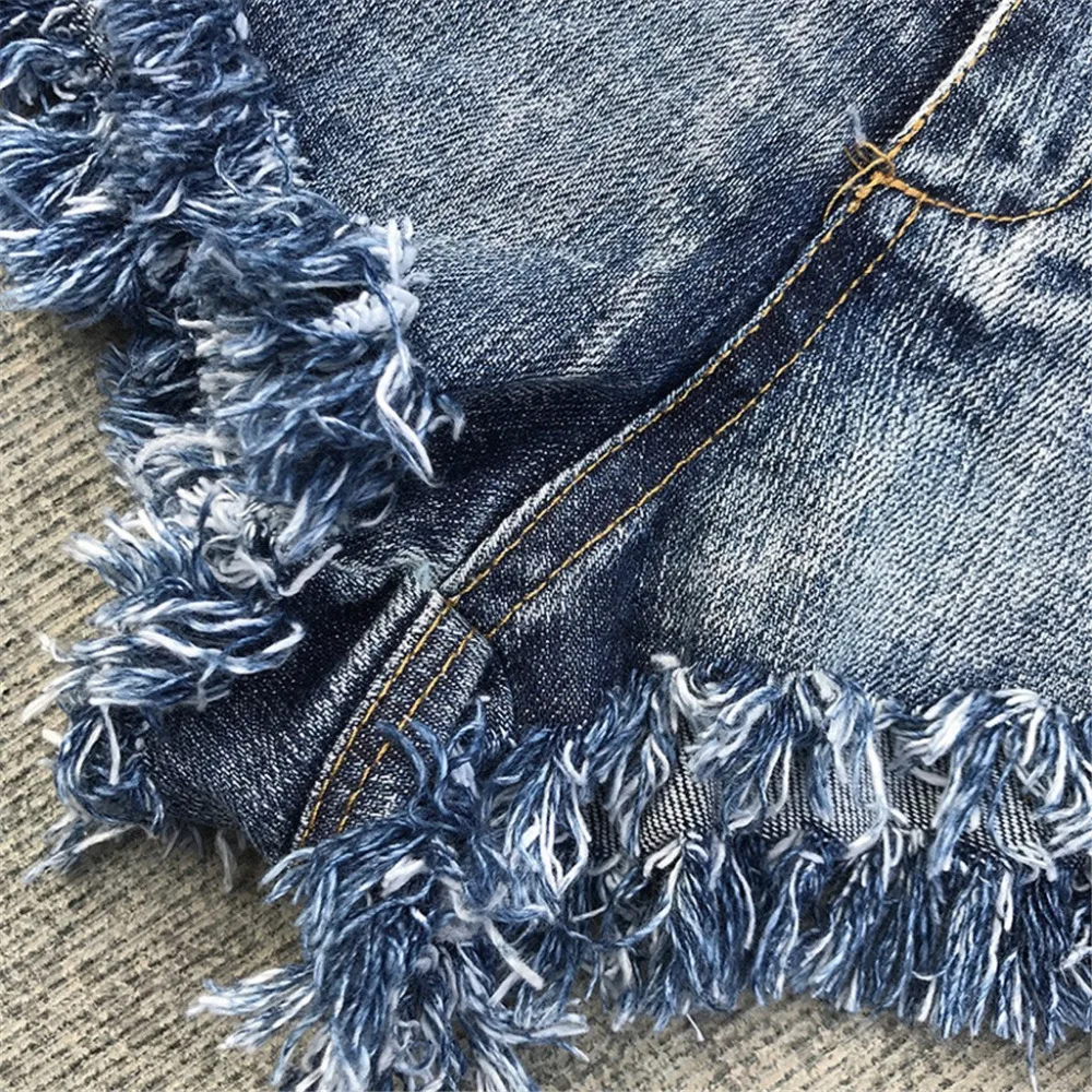 Women Sexy Jeans Shorts Newest Summer Casual High Waist Shorts Button Waist Tassel Hem Casual Mini Shorts Denim Jeans Y621
Women Sexy Jeans Shorts Newest Summer Casual High Waist Shorts Button Waist Tassel Hem Casual Mini Shorts Denim Jeans Y621