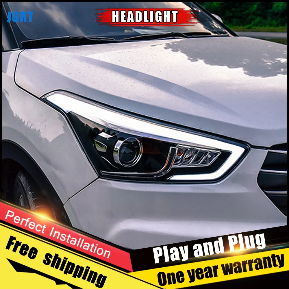 2PCS Car Style LED headlights for Hyundai ix25 2015 for IX25 head lamp LED Lens Double Beam H7 HID Xenon bi xenon lens
2PCS Car Style LED headlights for Hyundai ix25 2015 for IX25 head lamp LED Lens Double Beam H7 HID Xenon bi xenon lens