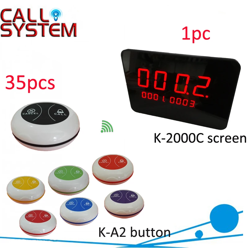 Catering Equipment Electronic paging system 35pcs button with 1 desktop screen show 4-digits
Catering Equipment Electronic paging system 35pcs button with 1 desktop screen show 4-digits