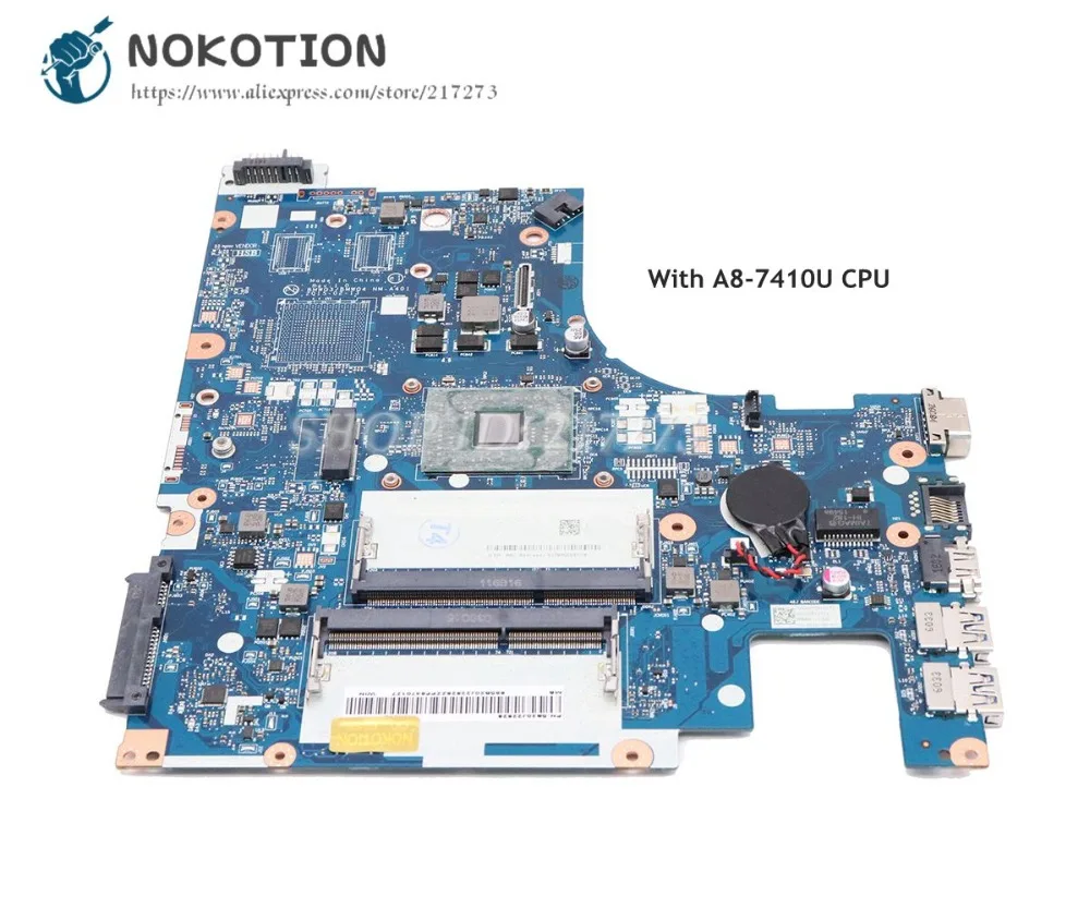NOKOTION For Lenovo Ideapad G51-35 Laptop Motherboard A8-7410 CPU BMWQ3 BMWQ4 NM-A401 5B20J22828 Main Board
NOKOTION For Lenovo Ideapad G51-35 Laptop Motherboard A8-7410 CPU BMWQ3 BMWQ4 NM-A401 5B20J22828 Main Board