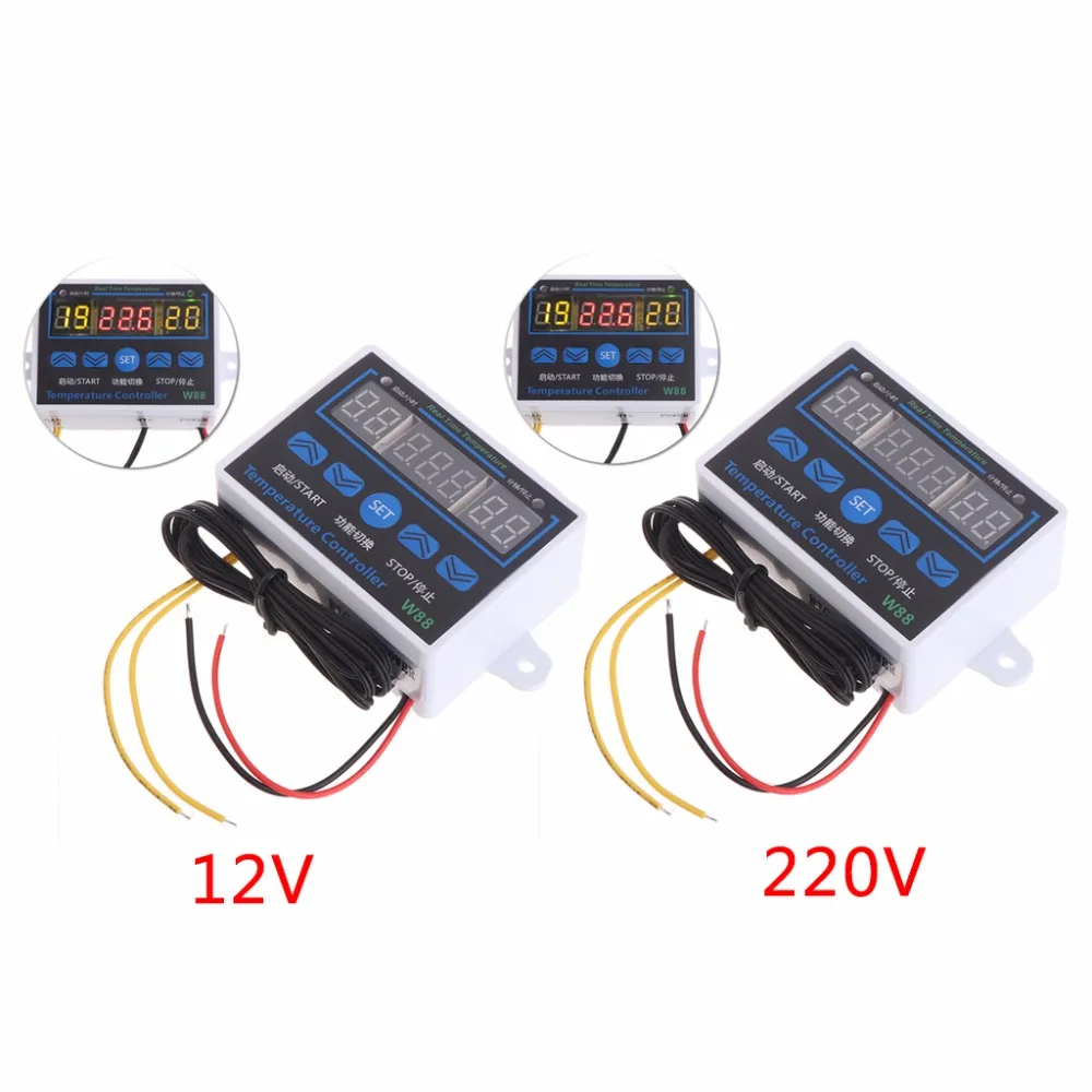 W88 12V/220V 10A цифровой светодиодный регулятор температуры, термостат, переключатель управления, датчик, тестер, инструменты
W88 12V/220V 10A цифровой светодиодный регулятор температуры, термостат, переключатель управления, датчик, тестер, инструменты