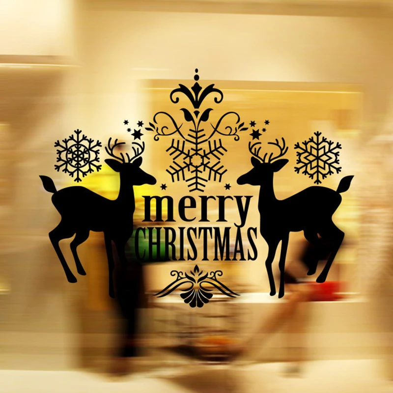 1PC Christmas Sika deer Decorative Decal Window Stickers Removable Xmas Glass Wall Stickers Merry Christmas Sticker Home Decor
1PC Christmas Sika deer Decorative Decal Window Stickers Removable Xmas Glass Wall Stickers Merry Christmas Sticker Home Decor