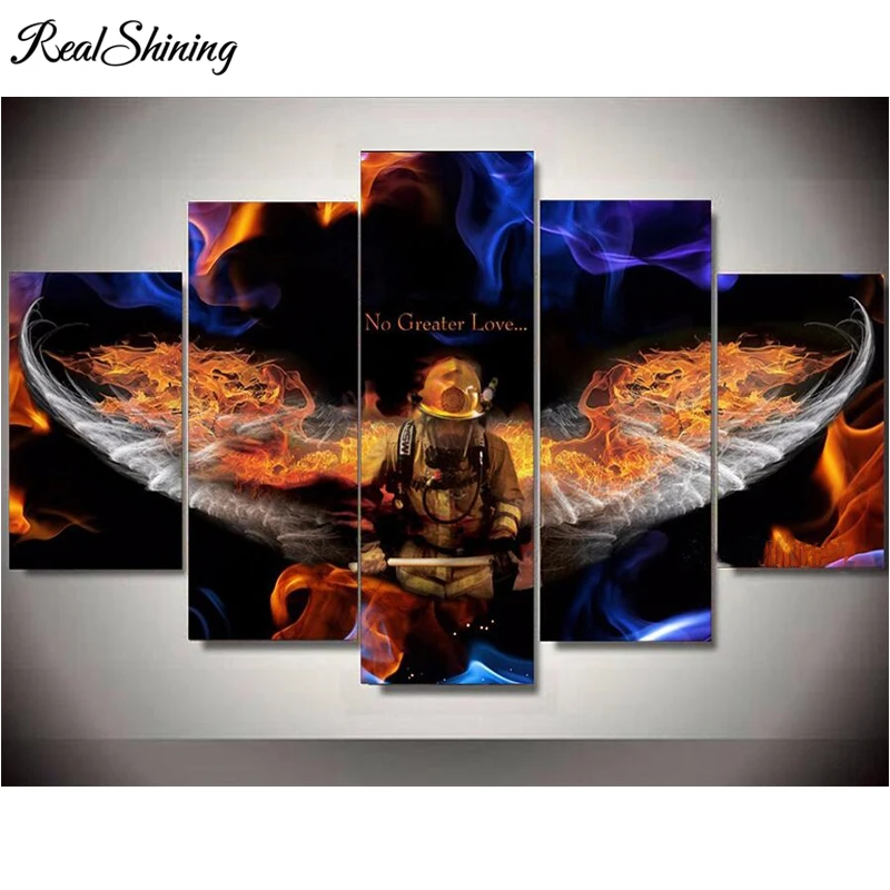 REALSHINING 5pcs,Diy diamond painting cross stitch Firefighter Hero mosaic square drill full diamond embroidery decor FS1520
REALSHINING 5pcs,Diy diamond painting cross stitch Firefighter Hero mosaic square drill full diamond embroidery decor FS1520