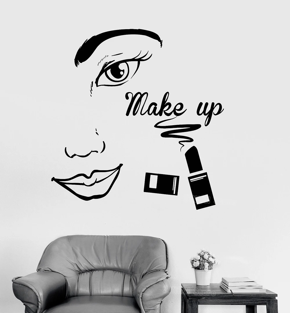 Girl Wall Decals Eyes With Long Lashes Beauty Salon Vinyl Decal Sticker Mural Make Up Art Stickers Cosmetics Poster Girls Z298
Girl Wall Decals Eyes With Long Lashes Beauty Salon Vinyl Decal Sticker Mural Make Up Art Stickers Cosmetics Poster Girls Z298