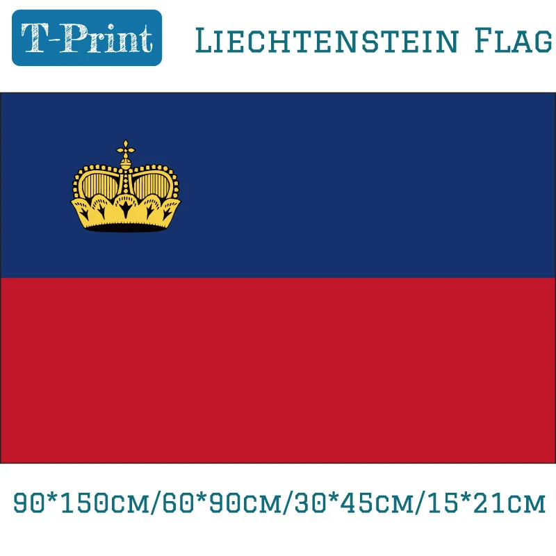 Liechtenstein National Flag 3x5ft Hanging Flag With Brass Metal Holes 30*45cm/15*21cm/90*150cm/60*90cm 
Liechtenstein National Flag 3x5ft Hanging Flag With Brass Metal Holes 30*45cm/15*21cm/90*150cm/60*90cm