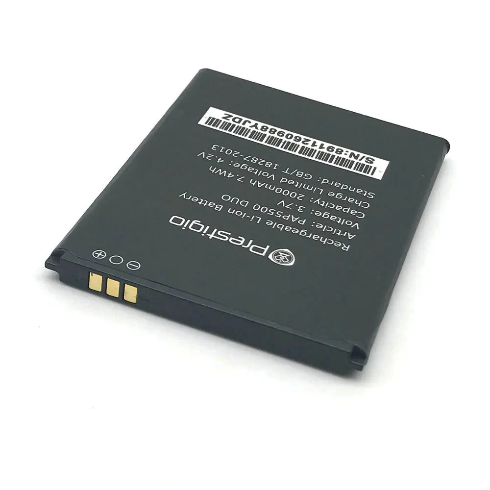 New 2000mAh PAP5500DUO Battery For Prestigio MultiPhone PAP5500 DUO Bateria Batterie Baterij Cell Mobile Phone Batteries
New 2000mAh PAP5500DUO Battery For Prestigio MultiPhone PAP5500 DUO Bateria Batterie Baterij Cell Mobile Phone Batteries