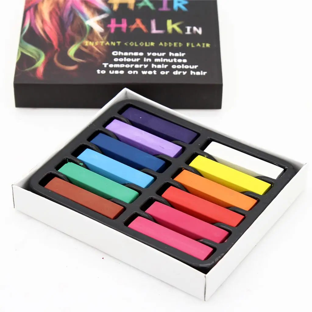 New 12 Colors Popular Non-toxic Temporary Salon Kit Pastel Chalk Pastel Chalk Use For Hair
New 12 Colors Popular Non-toxic Temporary Salon Kit Pastel Chalk Pastel Chalk Use For Hair