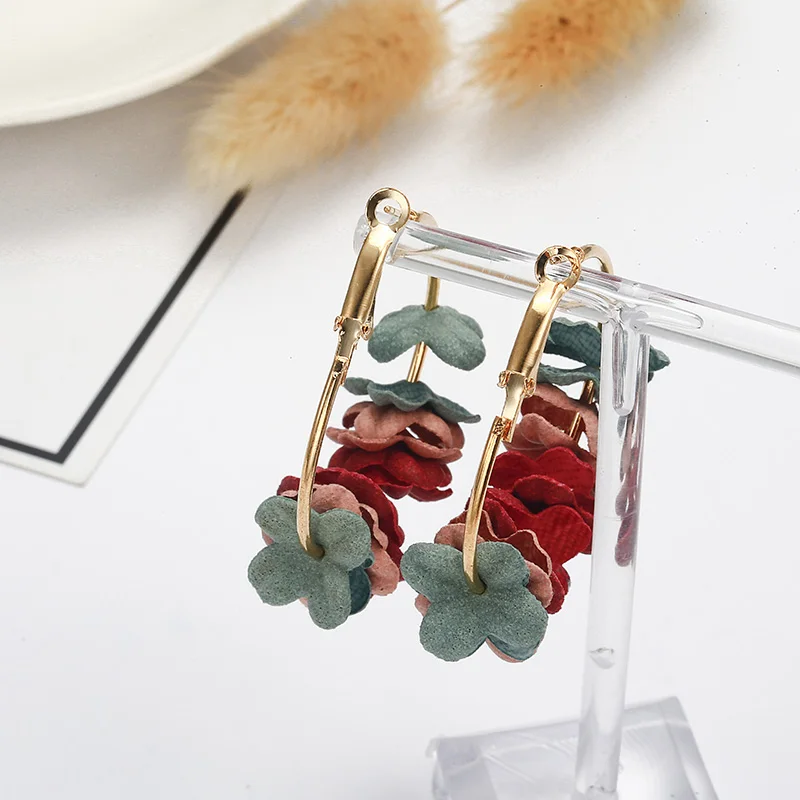 Korean Style Flower Earrings for Girl Women Rond Circle Hoop Earrings 2018 Statement Colorful Petal Circle Big Fancy Jewelry
Korean Style Flower Earrings for Girl Women Rond Circle Hoop Earrings 2018 Statement Colorful Petal Circle Big Fancy Jewelry