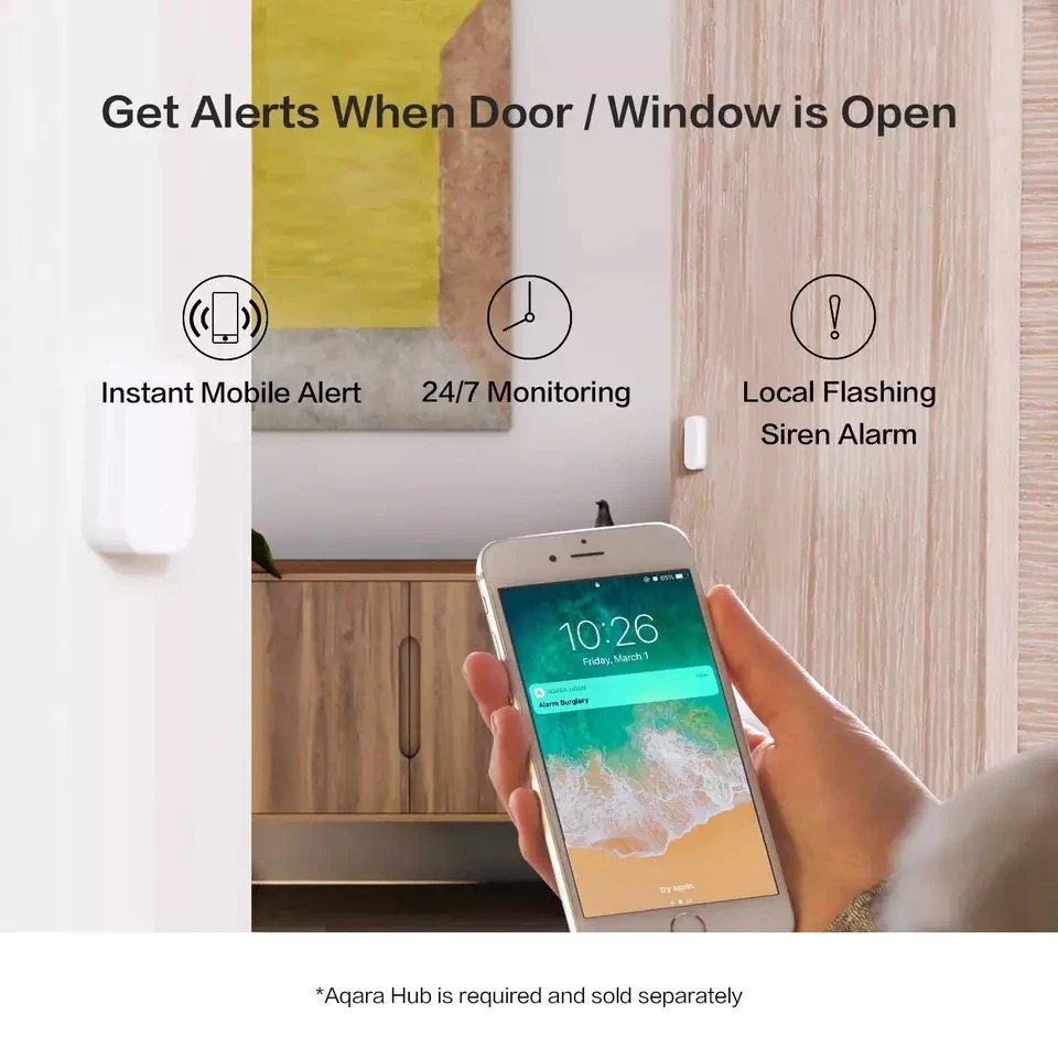Xiaomi Aqara датчик окна двери умный дом Mijia Zigbee беспроводное подключение мини дверной