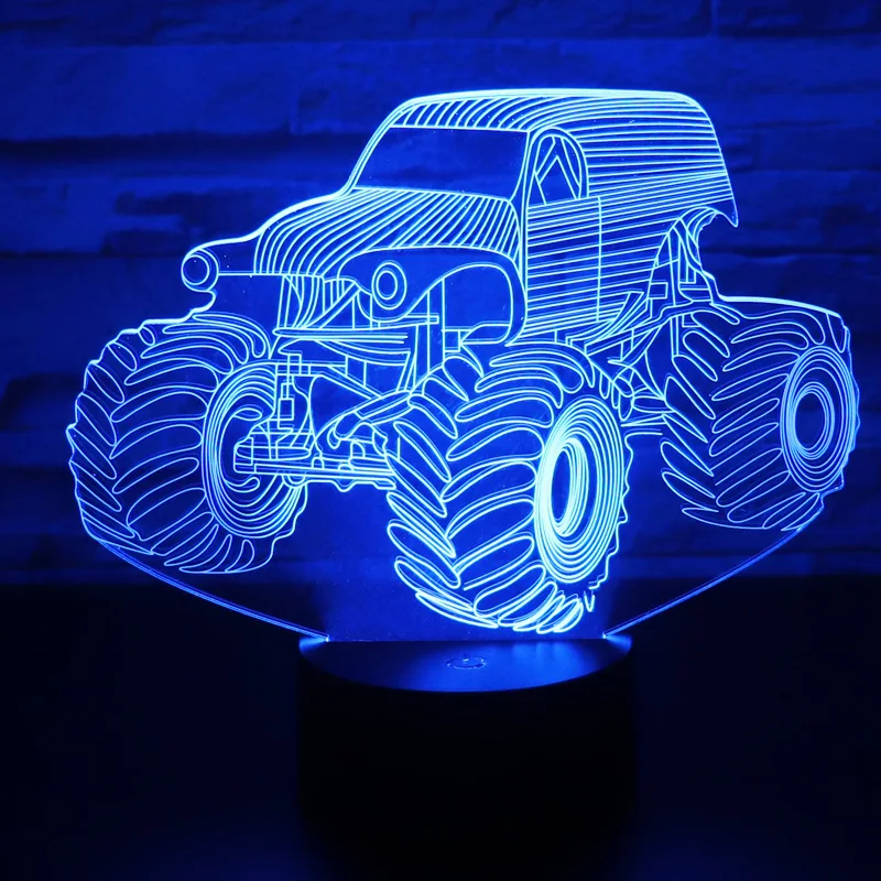 3D Оптическая иллюзия Monster Truck красочные светильник влияние сенсорный выключатель с питанием от USB светодиодный украшение Ночной светильник ...
3D Оптическая иллюзия Monster Truck красочные светильник влияние сенсорный выключатель с питанием от USB светодиодный украшение Ночной светильник ...