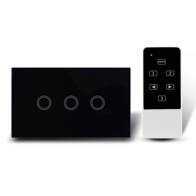 3 Keys US style touch light switch+LED indicator+wireless remote control,crystal glass panel wall switch
3 Keys US style touch light switch+LED indicator+wireless remote control,crystal glass panel wall switch