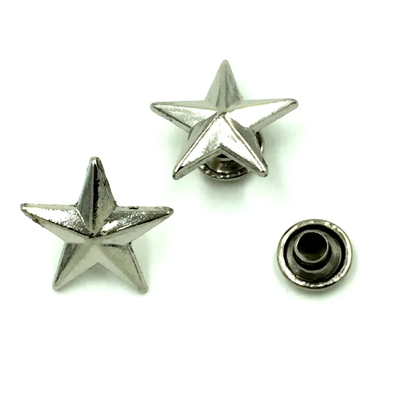 500Sets Wholesale Silver Tone Punk Star Pentacle Studs Spots Garment Rivets Spike 13x13mm
500Sets Wholesale Silver Tone Punk Star Pentacle Studs Spots Garment Rivets Spike 13x13mm